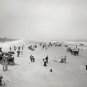 DAYTONA BEACH FLORDIA FUN 1906 PHOTO HORSES WAGONS OCEAN WAVES SAND BICYCLES