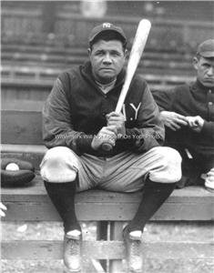 Babe Ruth Major League Baseball Yankees Legend On Deck Photo The Great Bambino