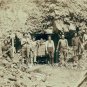 VINTAGE MONTANA MINE PHOTO 1889 GOLD DUST NUGGETS PANNING ORE KLONDIKE GOLD RUSH