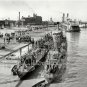RARE VINTAGE NEW ORLEANS TORPEDO BOAT PHOTO 1906 AMERICA PADDLE WHEEL RIVER TUG
