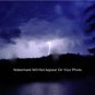 Lightning Strike Photo Gift Idea Calm Waters Lake Clouds Wall Art Lobby Picture