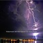 Lightning Strike Photo Gift Calm Water Bay Sea Clouds Nautical Wall Art Picture