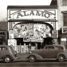 The Alamo Vintage Old Matinee Western Movie Theater Ford Chevy automobiles Photo