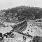 PHOTO SIERRA NEVADA RAILROAD STEAM COAL TRAINS LOCOMOTIVES ENGINEER CONDUCTOR