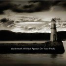 PHOTO LIGHTHOUSE WALL ART CLOUDS RELAXING TROPICS CARIBBEAN PARADISE OASIS
