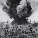 U.S. MILITARY IWO JIMA MARINES WORLD WAR II PHOTO 1945 JAPANESE SOLDIERS BOMBS
