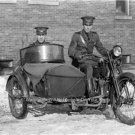WEST VIRGINIA STATE POLICEMEN MOTORCYCLE VINTAGE HARLEY DAVIDSON SIDECAR PHOTO