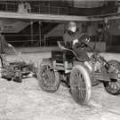 Antique Hockey Players Ice Rink Figure Skaters Old Resurfacer Machine Rare Photo