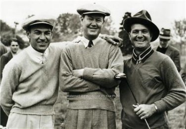 BEN HOGAN BYRON NELSON JIMMY DEMARET PGA GOLFER AUGUSTA MASTERS CHAMPION PHOTO