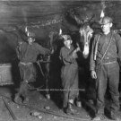 VINTAGE CHILDREN COAL MINERS PHOTO 1908 GARY WEST VIRGINIA BLACK DUST MULE CARTS