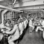 USS MASSACHUSETTS NAVY SHIPS CREW PHOTO 1900 SAILORS UNIFORMS NAVAL VETERANS