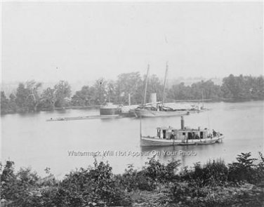 JAMES RIVER VIRGINIA CIVIL WAR IRON CLAD MONITOR BATTLE BETWEEN THE STATES PHOTO