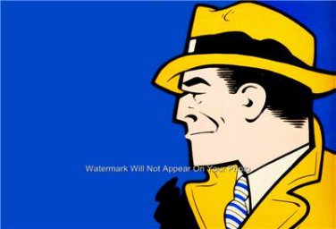 Dick Tracy  Cartoon Super Hero Photo Poster 13 x 19