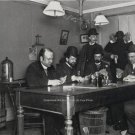 VINTAGE PHOTO 1899 CARD GAMES BETTING TEXAS HOLD EM STUD GAMBLING POKER CHIPS