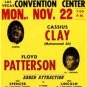 RARE MUHAMMAD ALI FLOYD PATTERSON WORLD HEAVYWEIGHT BOXING FIGHT POSTER PHOTO