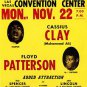 RARE MUHAMMAD ALI FLOYD PATTERSON WORLD HEAVYWEIGHT BOXING FIGHT POSTER PHOTO