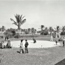 VINTAGE ROYAL PALM HOTEL MIAMI FLORIDA RARE PHOTO 1905 GOLF PUTTING SAND GREENS