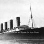 1915 VINTAGE PHOTO RMS LUSITANIA  CUNARD LINE PASSENGER STEAM SHIP LIVERPOOL WWI