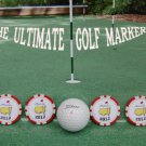 THE MASTERS 2012 RED POKER CHIP GOLF BALL MARKER COLLECTABLE SET 4 ACCESSORIES