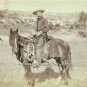 WESTERN COWBOY LARGE QUALITY PHOTO 1888 HORSE RIFLE PISTOL SADDLE CATTLE DRIVE