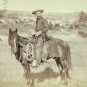 WESTERN COWBOY LARGE QUALITY PHOTO 1888 HORSE RIFLE PISTOL SADDLE CATTLE DRIVE