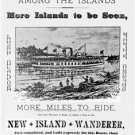 VINTAGE LOOKING STEAM POWER RIVER BOAT PADDLE WHEEL POSTER PHOTO ISLAND TOUR