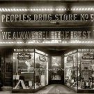 Vintage Peoples Drug Store Company Ice Cream Cigars Coca Cola Prescription Photo