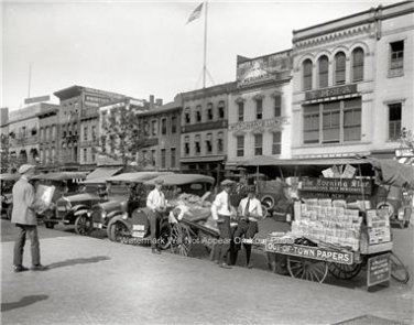 WASHINGTON D.C. NEWSPAPER PHOTO 1925 EARLY AMERICANA ART VINTAGE AUTOMOBILES