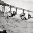 Historical Aviation Navy Photography Pilots1925 Bi Wing Plane Open Cockpit Photo