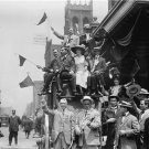CALIFORNIA DELEGATES STAGECOACH AT REPUBLICAN CONVENTION IN CHICAGO PHOTO 1912