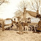 VINTAGE PHOTO 1864 DEEP SOUTH UNITED STATES PHOTOGRAPHER WAGONS POST CIVIL WAR