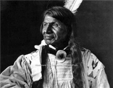 GREAT KIOWA CHIEF LONE WOLF NATIVE AMERICAN 11 X 14 VINTAGE PHOTO OKLAHOMA