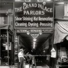 Vintage Merchants Stores Old Fashioned Shoe Shining Parlor Hats Cleaning Photo