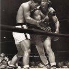 ROCKY MARCIANO JOE LOUIS WORLD HEAVYWEIGHT CHAMPION BOXING RARE 1951 FIGHT PHOTO