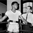 RARE MUHAMMAD ALI ANGELO DUNDEE 1962 WORLD HEAVYWEIGHT BOXING CHAMPION PHOTO