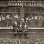 Vintage Les Miserables Old Bowling Alleys Lanes Duck Ten Pins Boys 1911 Photo