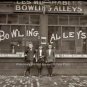 Vintage Les Miserables Old Bowling Alleys Lanes Duck Ten Pins Boys 1911 Photo
