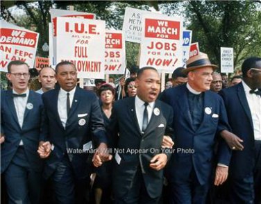 FREEDOM MARCH 1963 MARTIN LUTHER KING JR CLERGYMAN AFRICAN CIVIL RIGHTS ADVOCATE