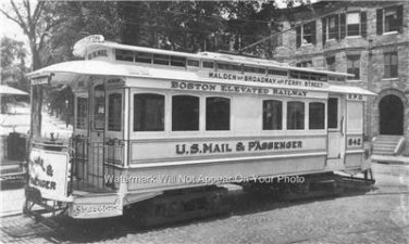 PHOTO UNITED STATES MAIL TRAIN BOSTON CARRIER MAILMAN POSTAL OFFICE BOX RAILWAY