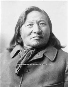 GREAT NATIVE AMERICAN INDIAN CHIEF RAIN IN THE FACE PHOTO WESTERN PLAINS SPIRIT