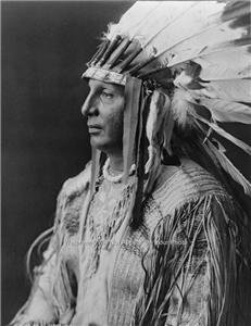 NATIVE AMERICAN INDIAN CHIEF WHITE SHIELD ARIKARA 1905 PHOTO WESTERN HERITAGE