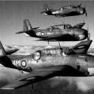 WWII BRITISH FIGHTER PLANES RARE PHOTO ROYAL AIR FORCE NAVY AIRCRAFT P-82 MK II