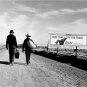 RARE VINTAGE BLACK & WHITE PHOTO TAKEN 1939 LOS ANGELES TRAIN ROADSIDE SIGNS