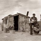 Great Depression Era California Desert Vintage Automobile Young Child 1939 Photo