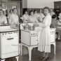 Antique Appliances Stoves High School Home economics Girls Cooking Class Photo