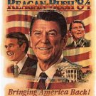 Ronald Regan George Bush Presidential Political Republican Campaign Poster Photo