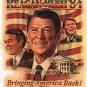 Ronald Regan George Bush Presidential Political Republican Campaign Poster Photo