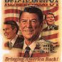 Ronald Regan George Bush Presidential Political Republican Campaign Poster Photo