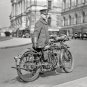 Vintage Suicide Clutch Indian V-Twin Motorcycle Police Officer Cops Lawmen Photo