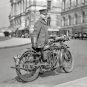 Vintage Suicide Clutch Indian V-Twin Motorcycle Police Officer Cops Lawmen Photo